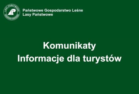 KOMUNIKATY - INFORMACJE DLA TURYSTÓW